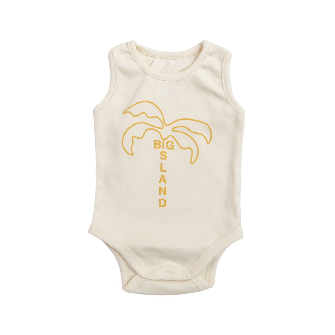 CINNAMON BABY BIG ISLAND ROMPER - MUSTARD