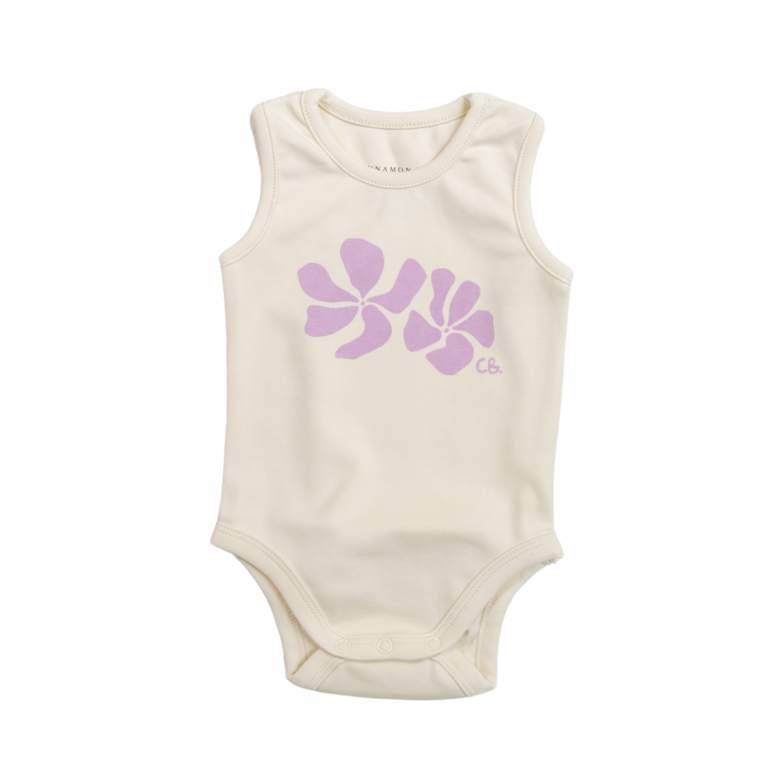 CINNAMON BABY BIG ISLAND ROMPER - LILAC