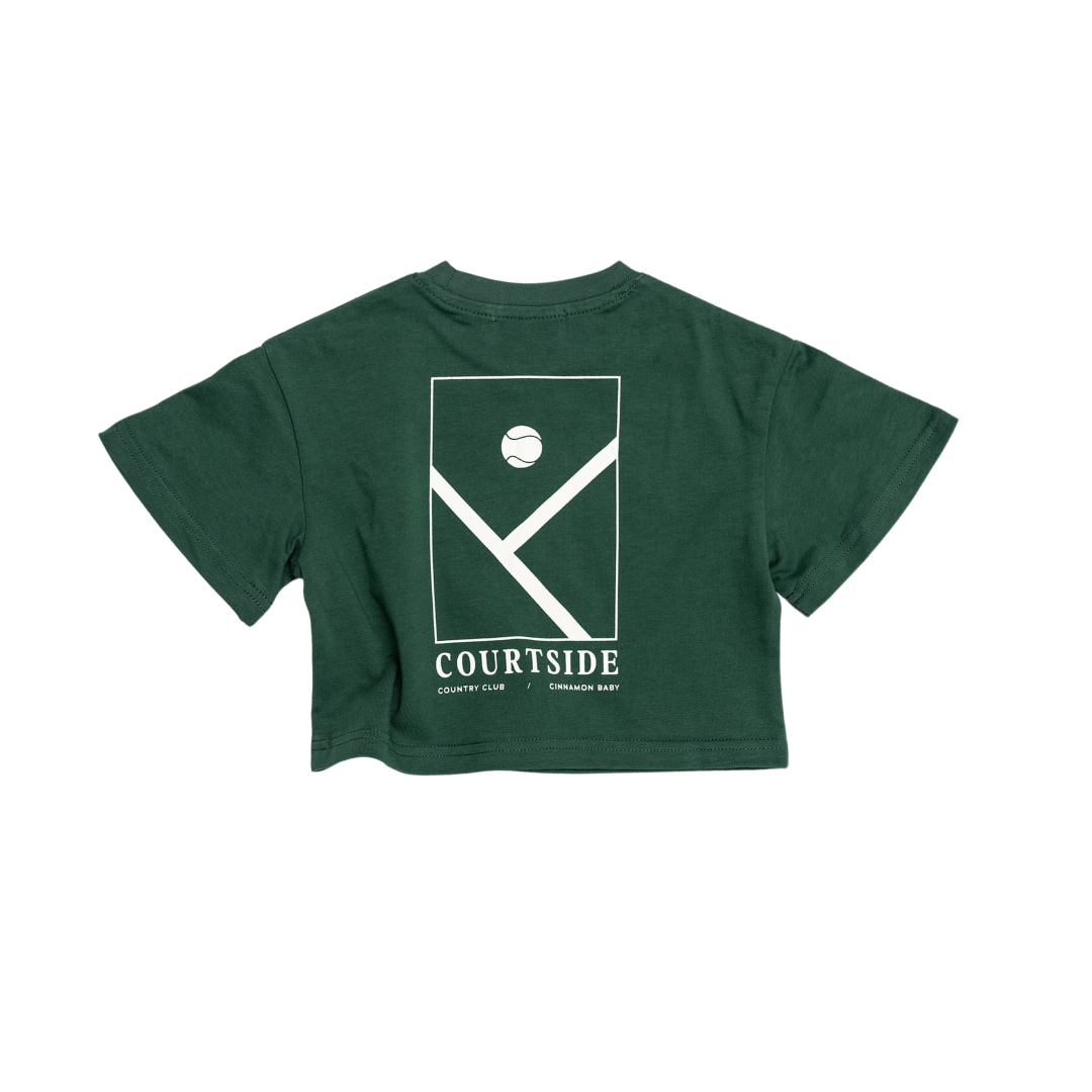 CINNAMON BABY COUNTRY CLUB TEE - OLIVE