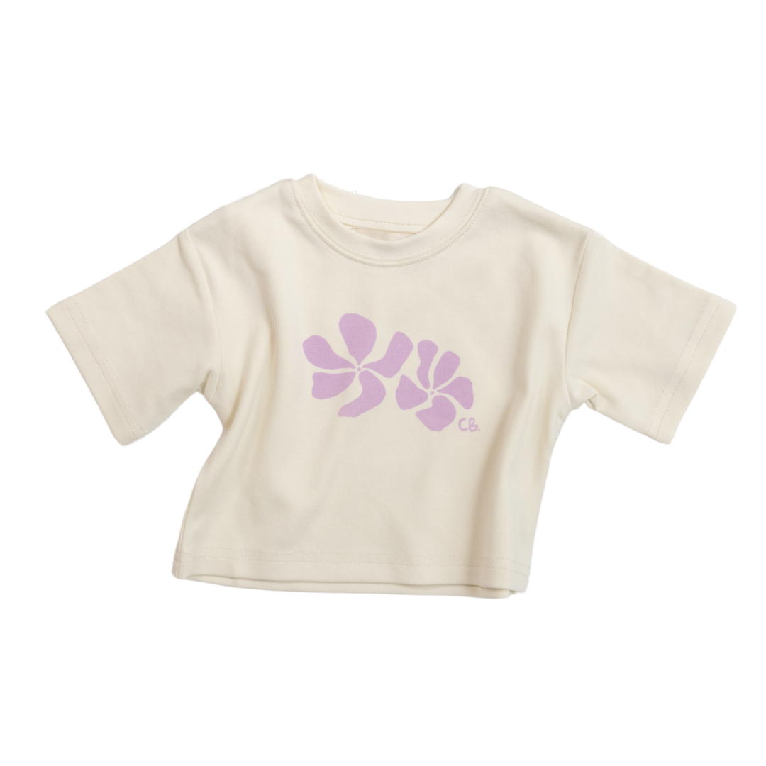 CINNAMON BABY BIG ISLAND TEE - LILAC