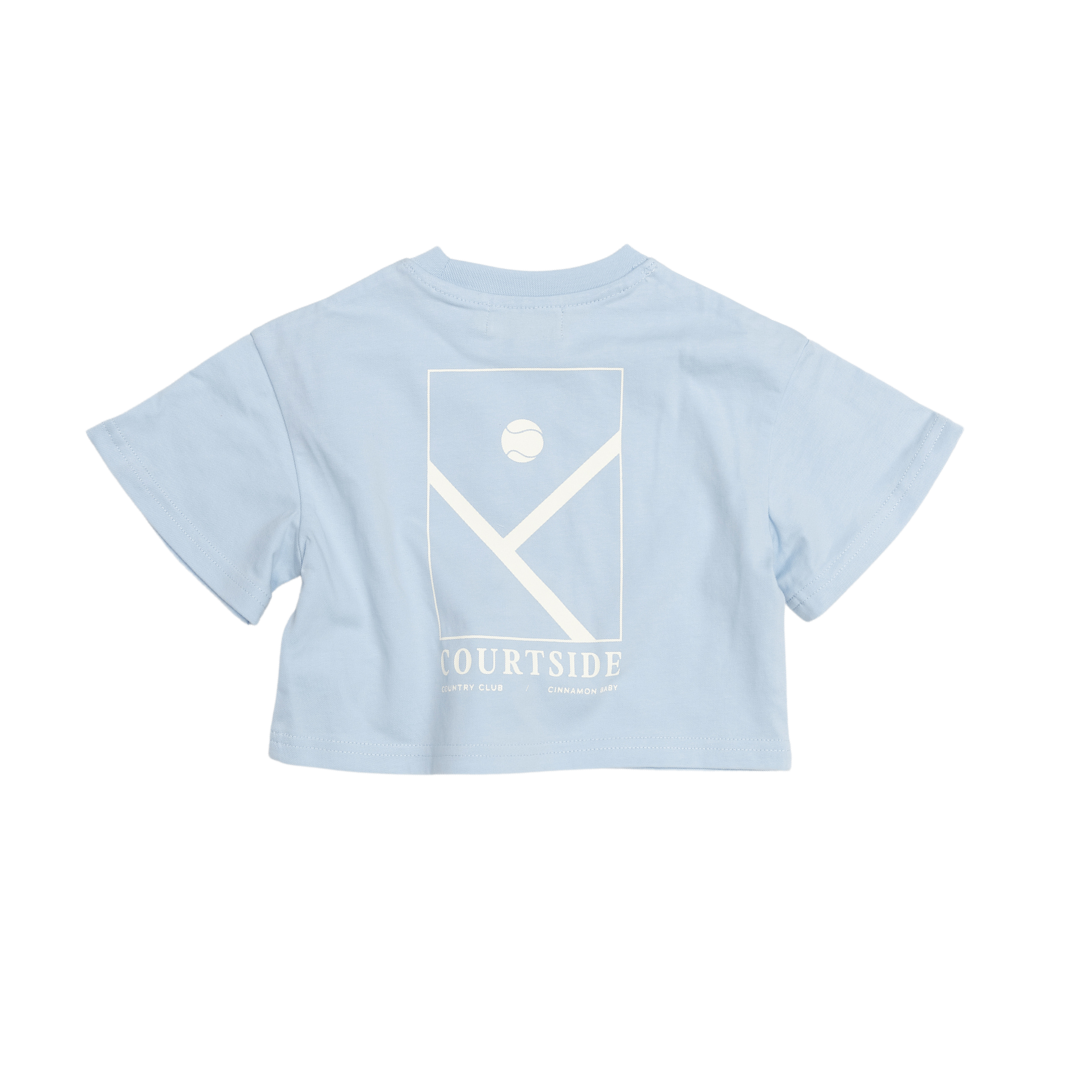 CINNAMON BABY COUNTRY CLUB TEE - BABY BLUE