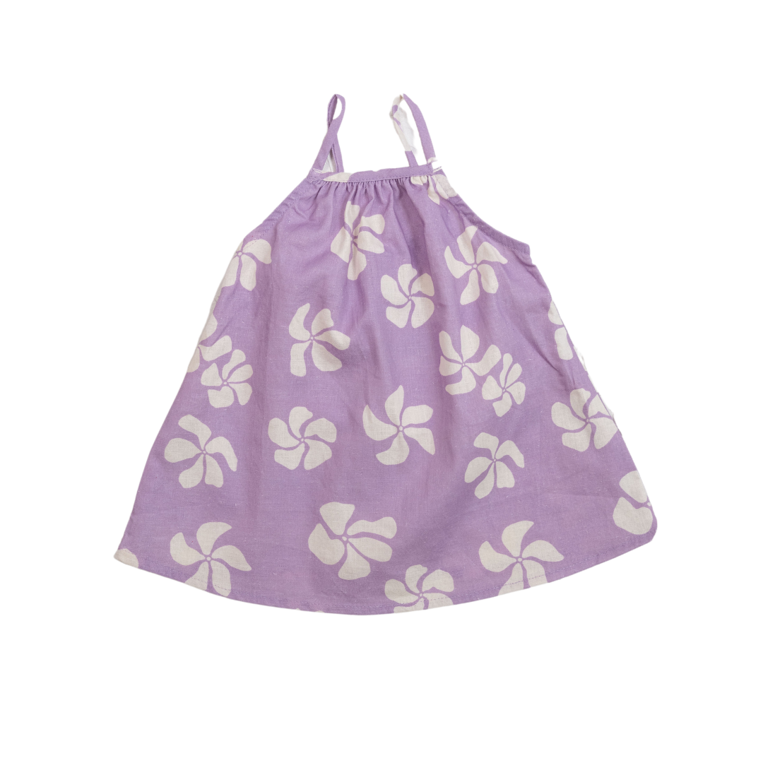 CINNAMON BABY LINEN DRESS - LILAC