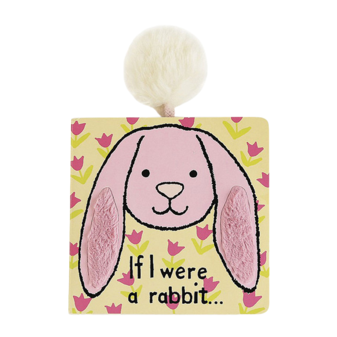 JELLYCAT IF I WERE A RABBIT BOARD BOOK - PINK