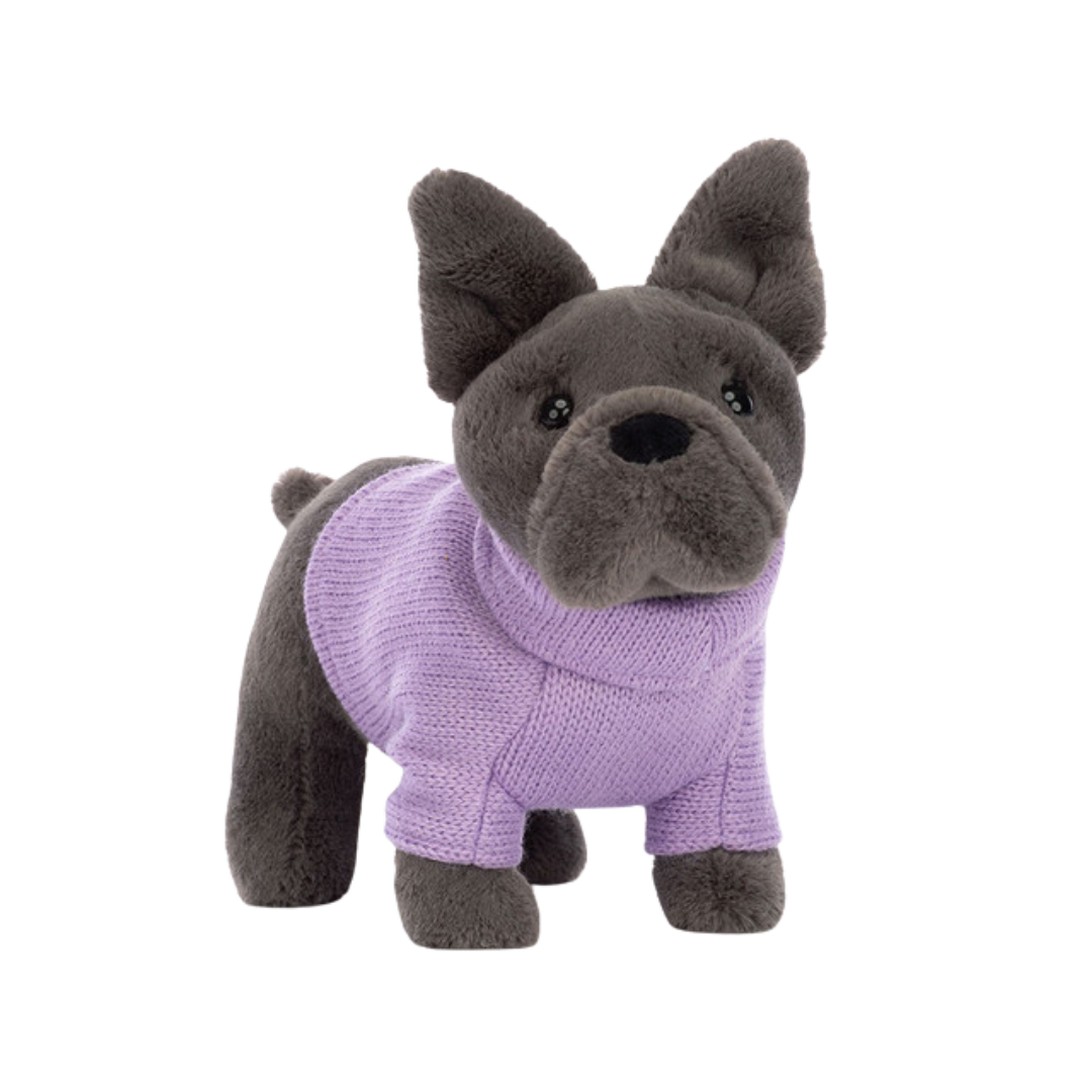 JELLYCAT SWEATER FRENCH BULLDOG PURPLE