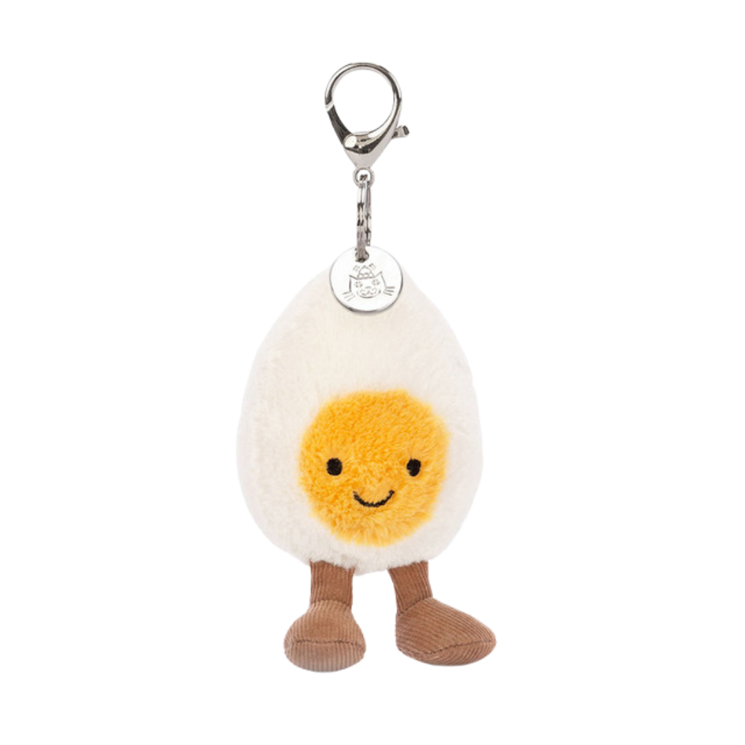 JELLYCAT AMUSEABLES HAPPY BOILED EGG BAG CHARM