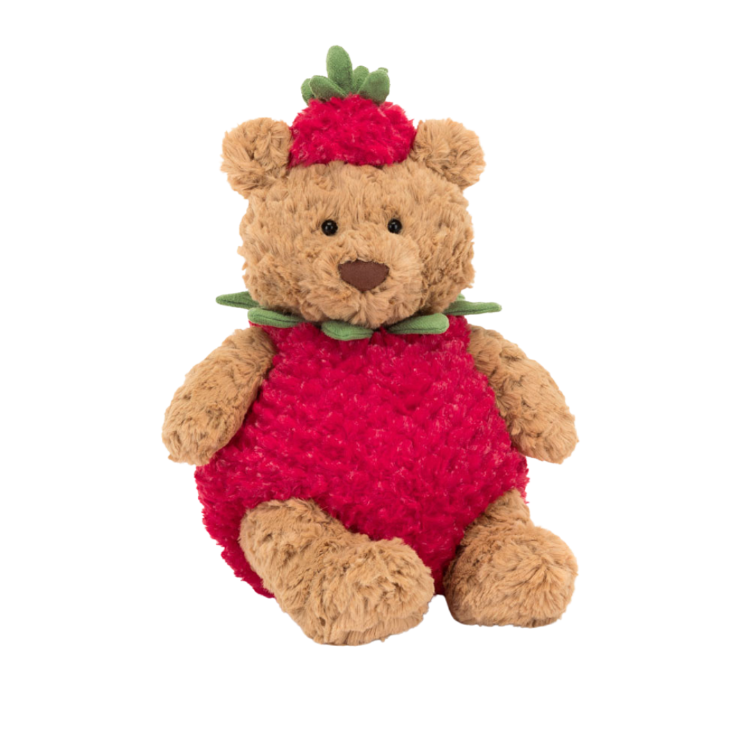 JELLYCAT BARTHOLOMEW BEAR STRAWBERRY