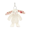 JELLYCAT BLOSSOM CREAM BUNNY BERRY BAG CHARM