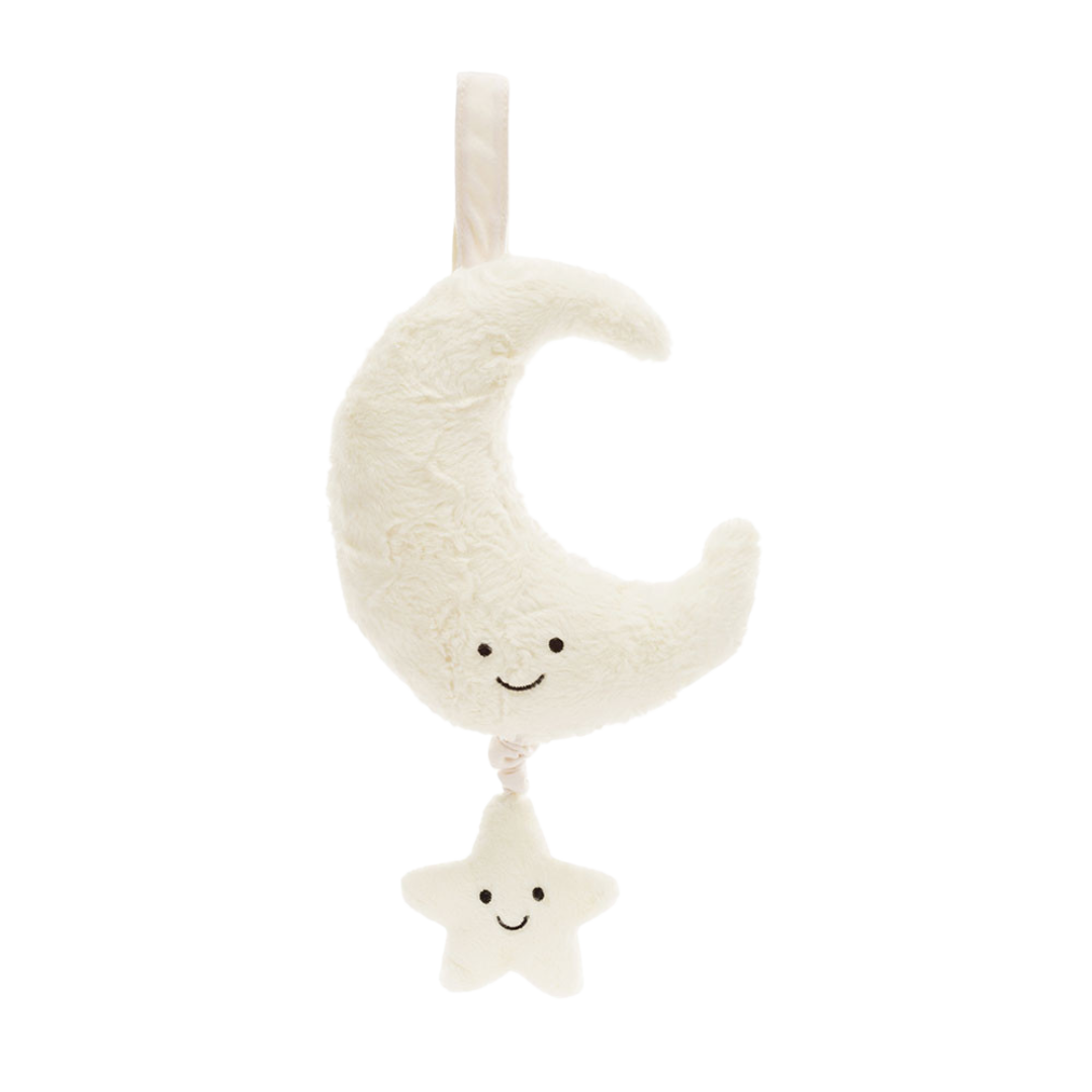 JELLYCAT AMUSEABLES MOON MUSICAL PULL