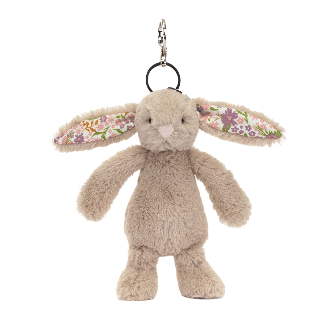 JELLYCAT BLOSSOM BEIGE BUNNY - PETAL BAG CHARM