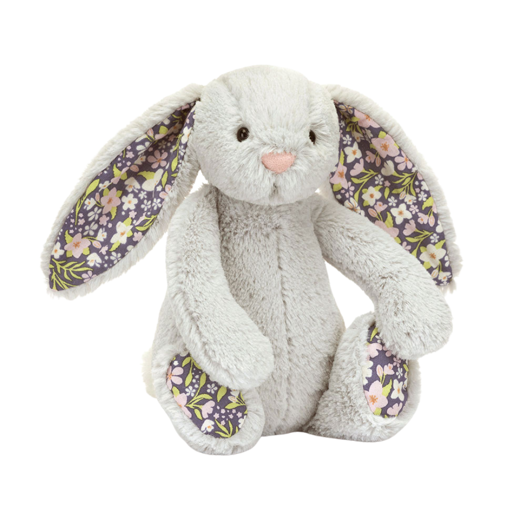 JELLYCAT BASHFUL BLOSSOM SILVER BUNNY - BLOOM