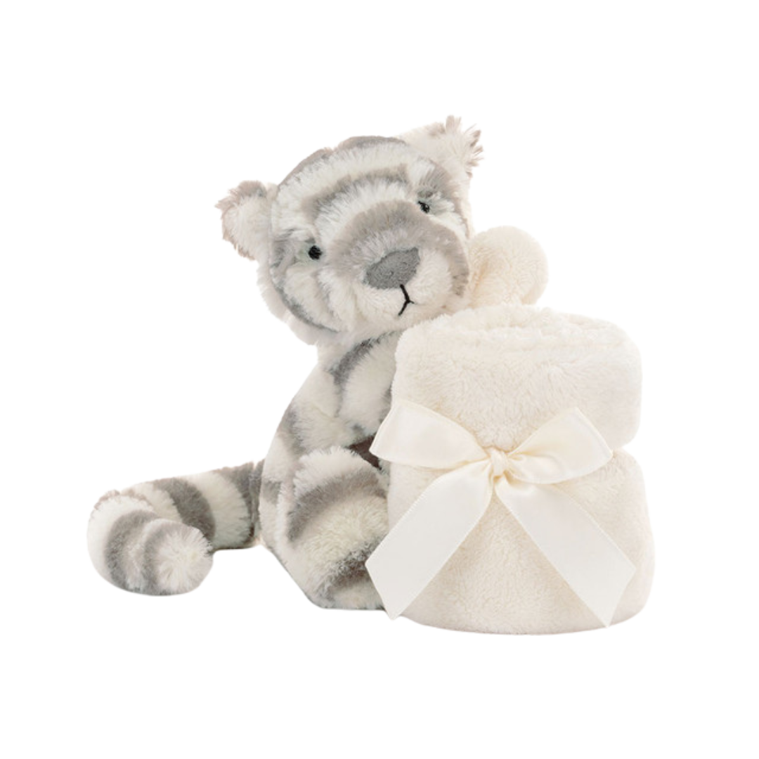 JELLYCAT BASHFUL SNOW TIGER SOOTHER