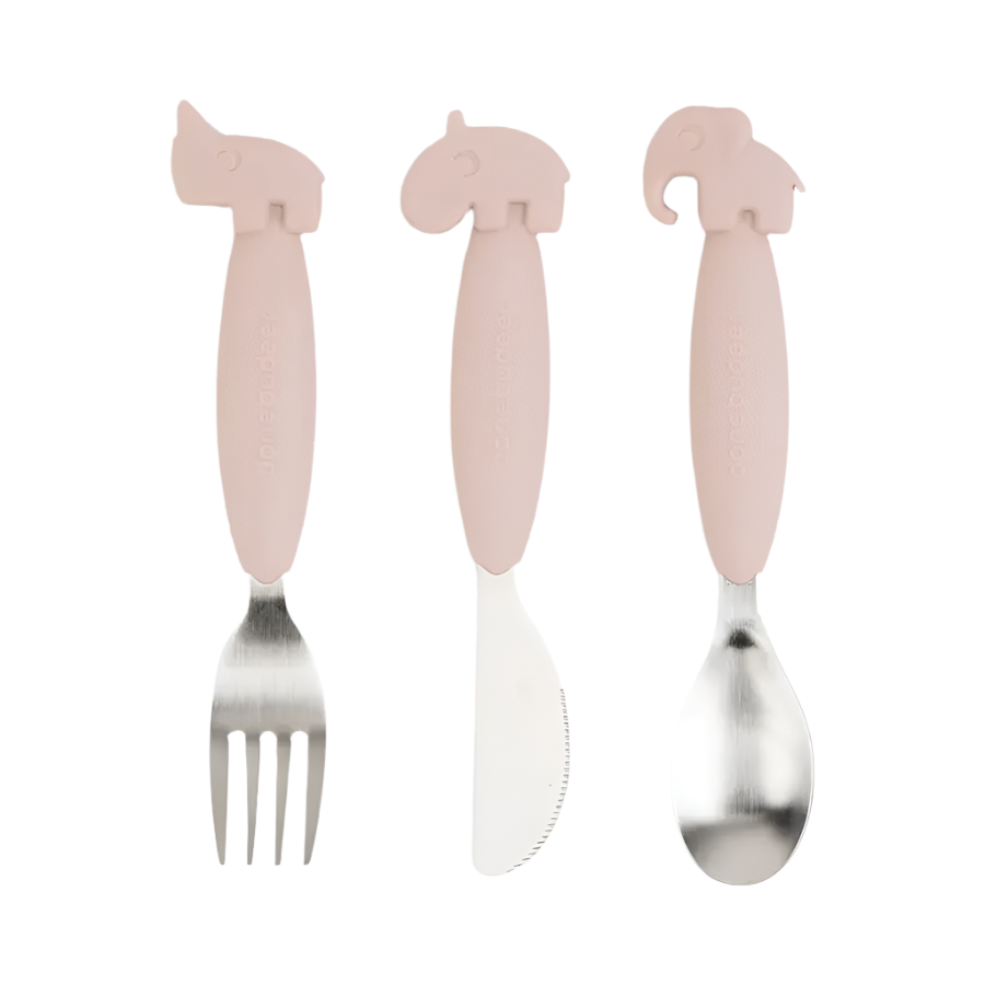 DONE BY DEER EASY-GRIP CUTLERY SET DEER FRIENDS