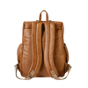 OIOI SIGNATURE NAPPY BACKPACK - TAN FAUX LEATHER