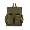 OIOI SIGNATURE NAPPY BACKPACK - OLIVE FAUX LEATHER