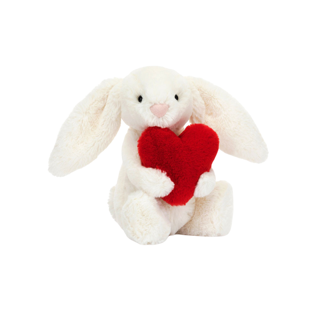 JELLYCAT BASHFUL RED LOVE HEART BUNNY