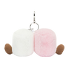 JELLYCAT AMUSEABLES PAIR OF MARSHMALLOWS BAG CHARM