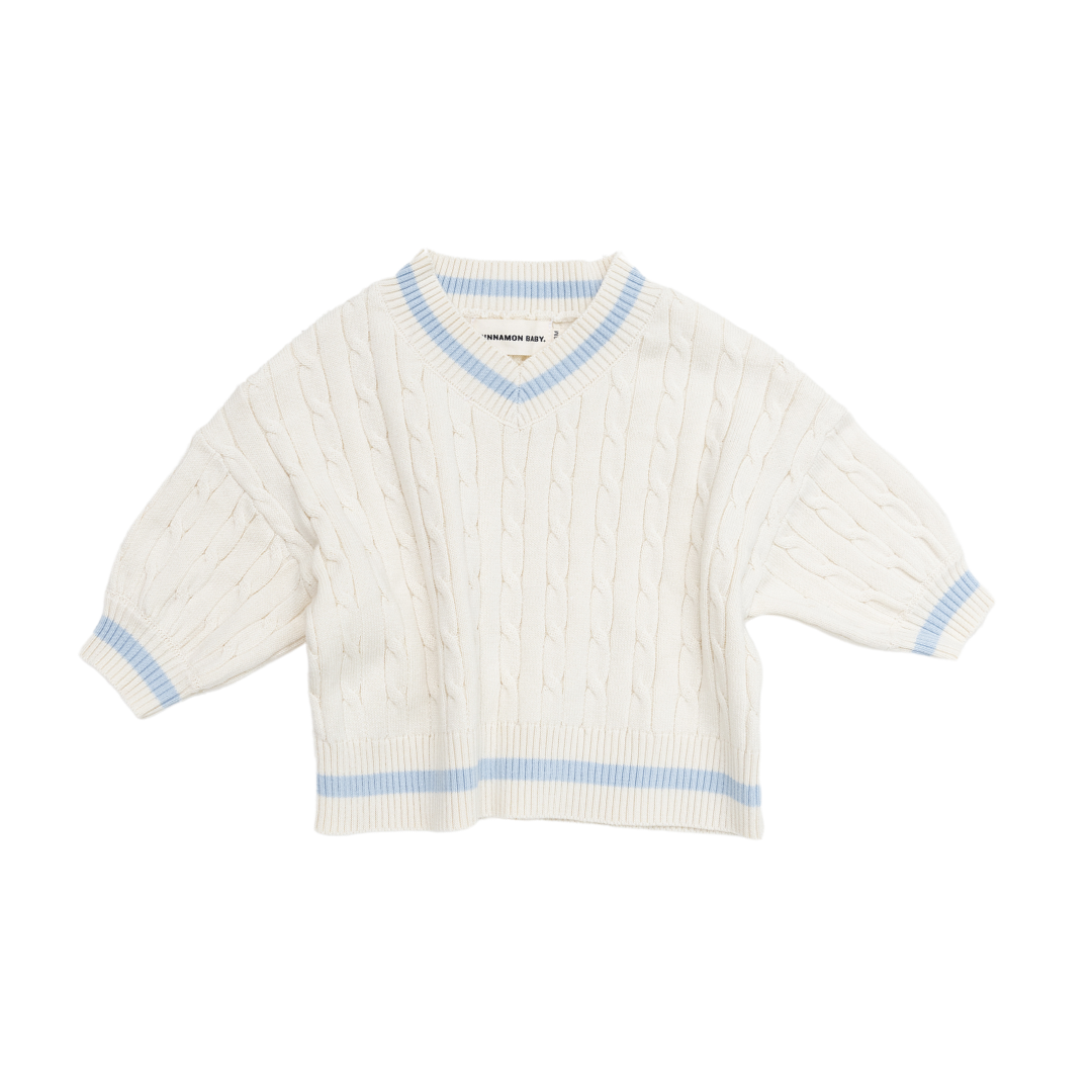 CINNAMON BABY PREP KNIT - BABY BLUE