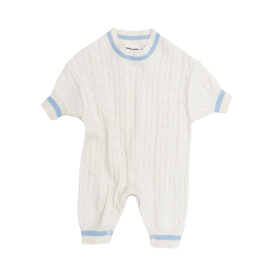 CINNAMON BABY PREP LOUNGE SUIT - BABY BLUE