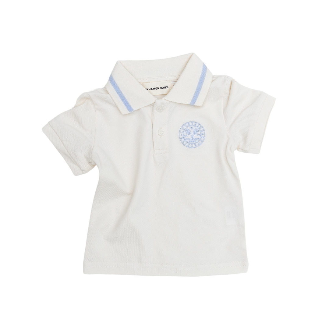 CINNAMON BABY POLO SHIRT - BABY BLUE