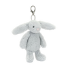 JELLYCAT BASHFUL SILVER BUNNY BAG CHARM