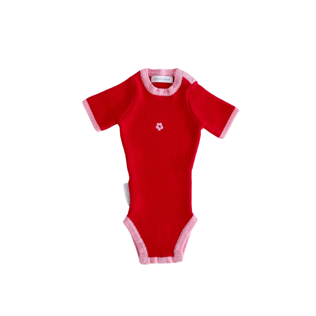 ZIGGY LOU SUMMER RIBBED BODYSUIT - ELODIE