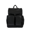 OIOI SIGNATURE NAPPY BACKPACK - BLACK FAUX LEATHER