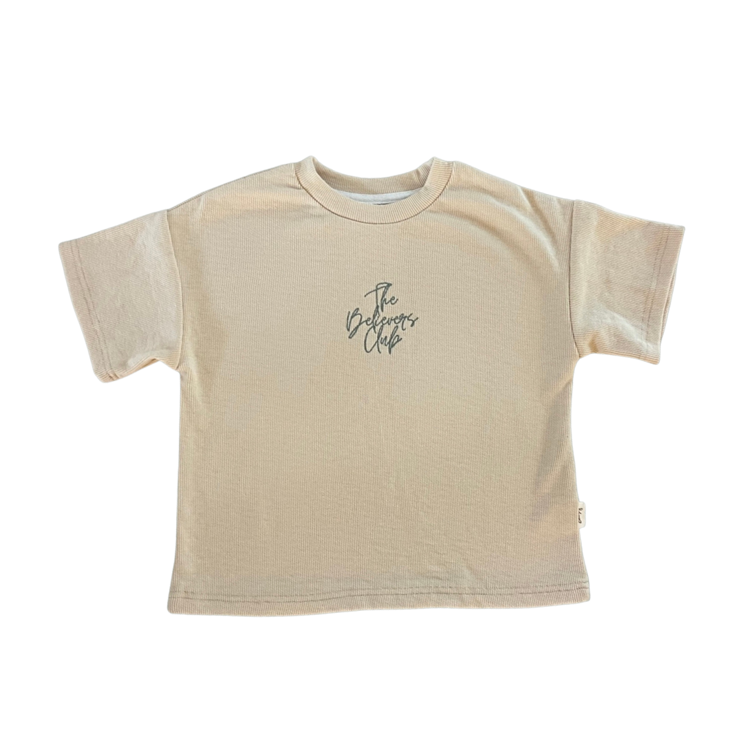 BOBBY G BELIEVERS CLUB TEE - SHORTBREAD