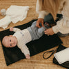 OIOI NAPPY CHANGING POUCH - BLACK FAUX LEATHER