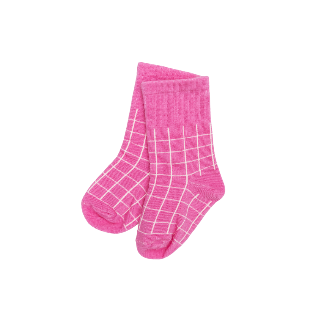 CINNAMON BABY COURTSIDE SOCKS - BABY PINK