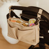 OIOI PRAM CADDY - OAT FAUX LEATHER