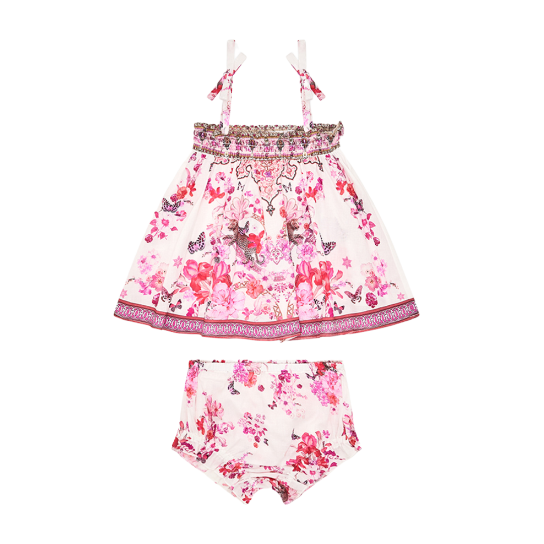 CAMILLA BOTANICAL NOVELLA - BABIES CAMI AND BLOOMER SET