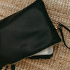 OIOI NAPPY CHANGING POUCH - BLACK FAUX LEATHER