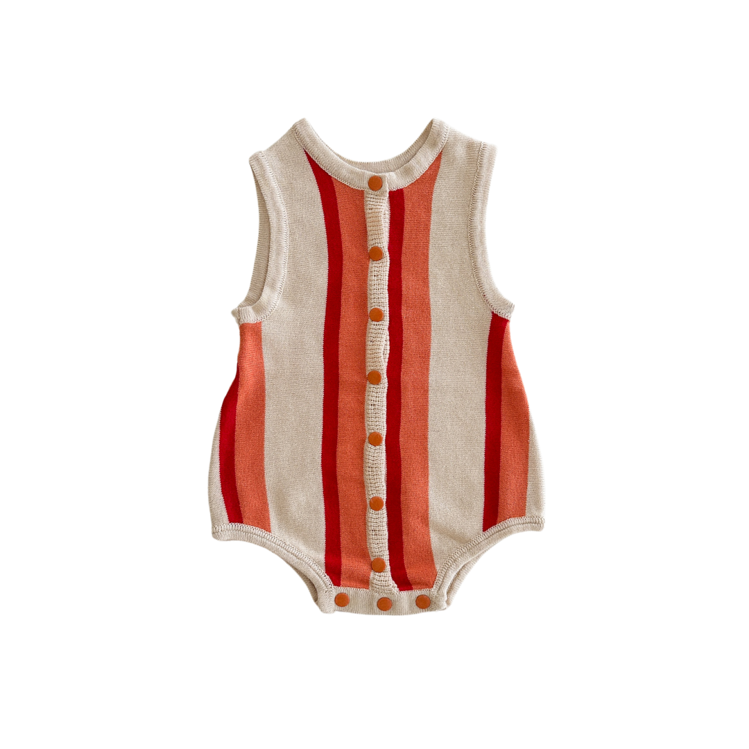 ZIGGY LOU SUMMER BUBBLE ROMPER - FIESTA