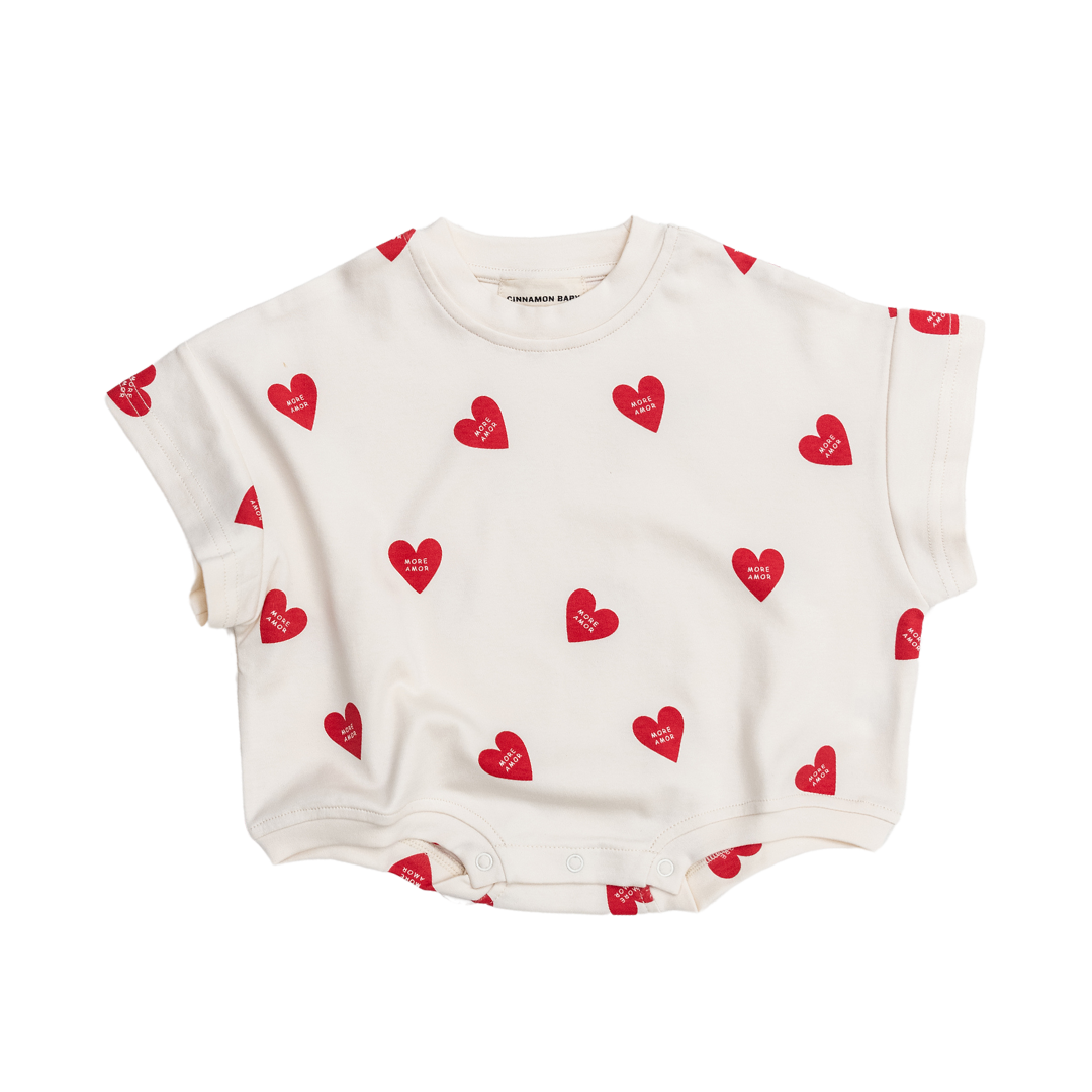 CINNAMON BABY MORE AMOR T-SHIRT ROMPER