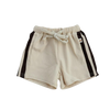 CINNAMON BABY STRIPED PANEL SHORTS - CREAM