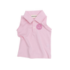 CINNAMON BABY SLEEVELESS POLO SHIRT - BABY PINK