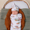 SNUGGLE HUNNY FARM SNUGGLE SWADDLE & BEANIE SET