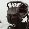 OIOI SIGNATURE NAPPY BACKPACK - JET BLACK GENUINE LEATHER