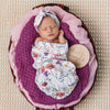 SNUGGLE HUNNY MEADOW SNUGGLE SWADDLE & BEANIE SET