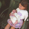 CINNAMON BABY BIG ISLAND TEE - LILAC