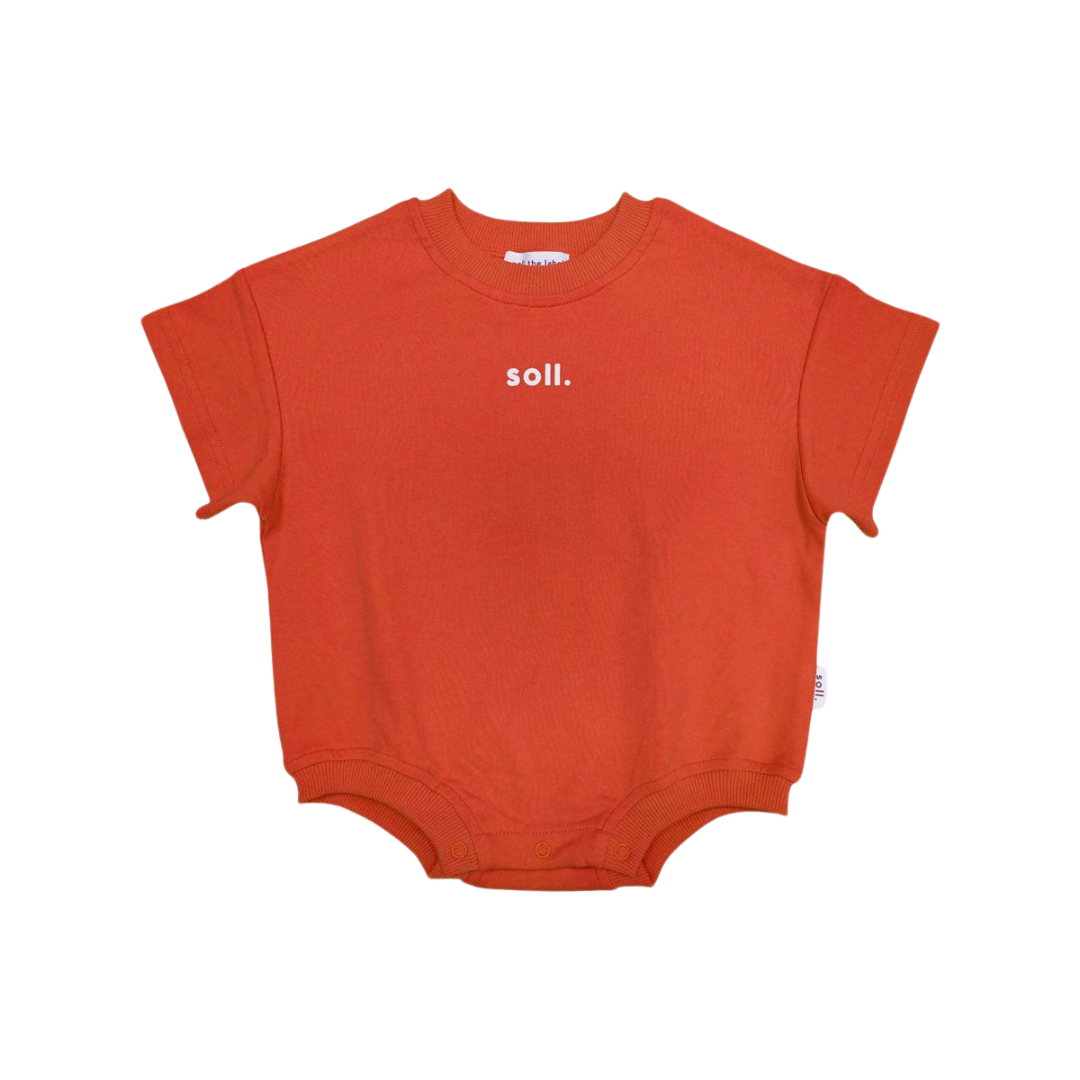 SOLL STRETCH COTTON ROMPER - CORAL