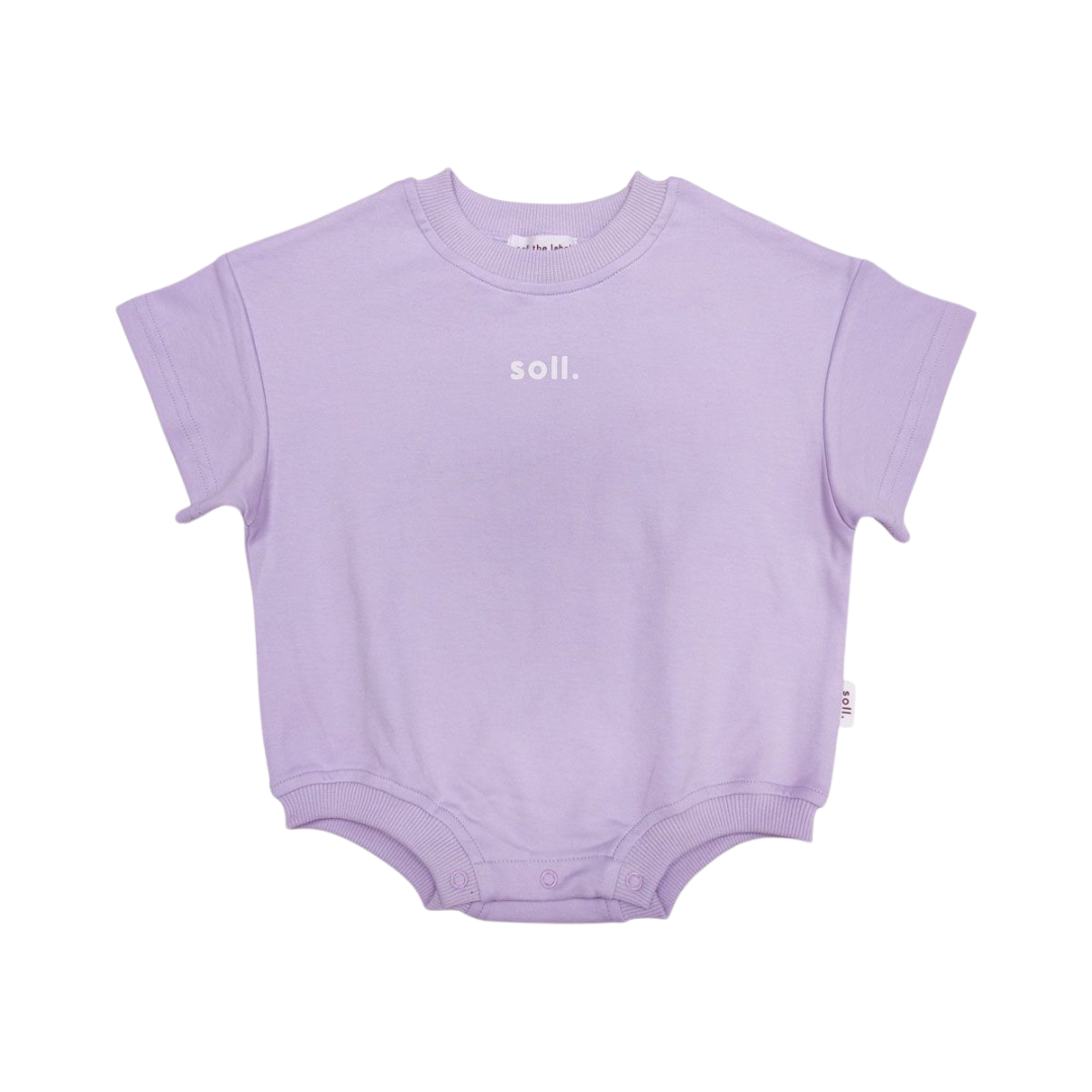 SOLL STRETCH COTTON ROMPER - LILAC