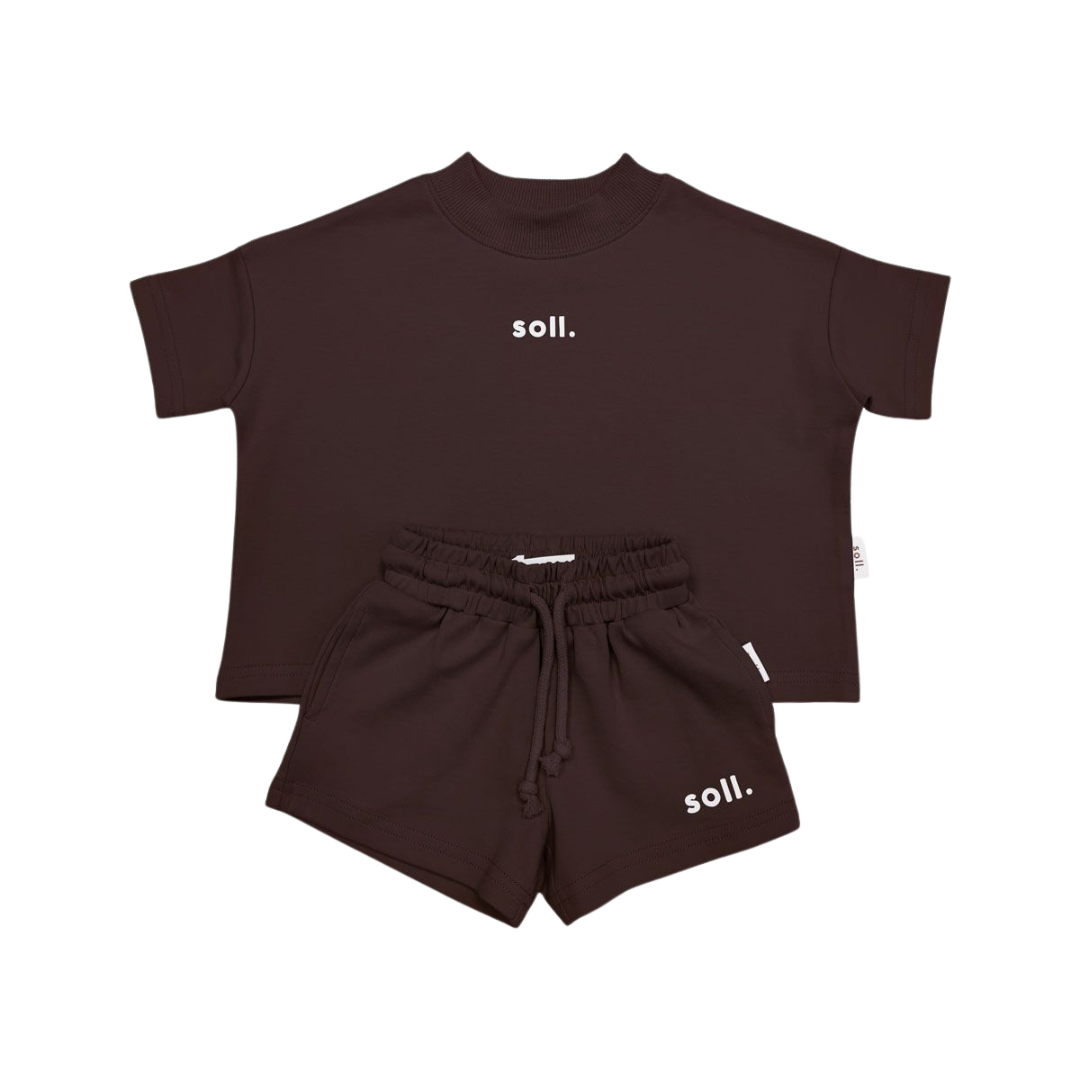 SOLL STRETCH COTTON SET - CHOCOLATE