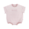 SOLL STRETCH COTTON STRIPE ROMPER - DUSTY PINK