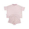 SOLL STRETCH COTTON STRIPE SET - DUSTY PINK