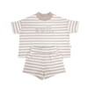 SOLL STRETCH COTTON STRIPE SET - OAT