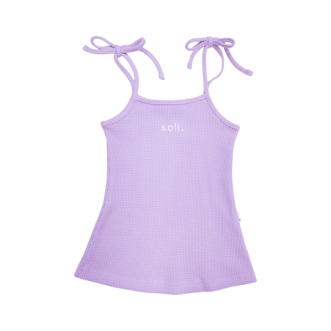 SOLL WAFFLE DRESS - LILAC