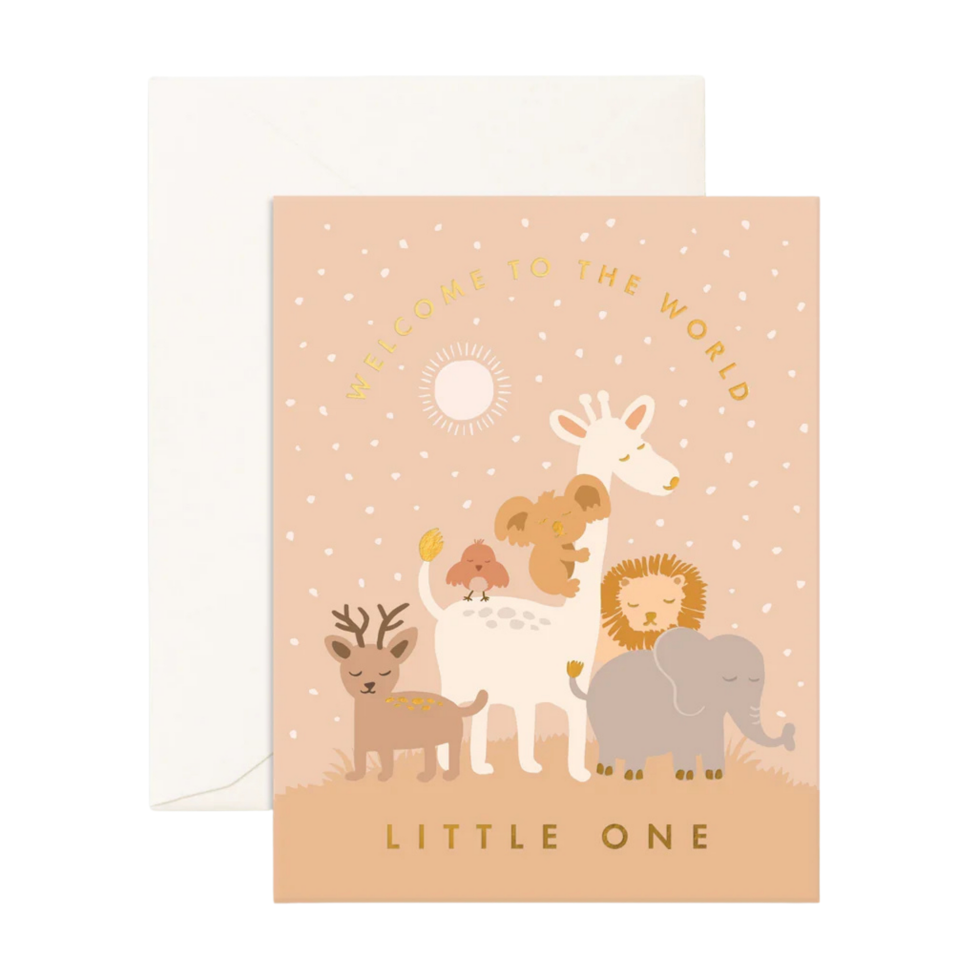 FOX & FALLOW BABY LITTLE ONE SUMMER GREETING CARD