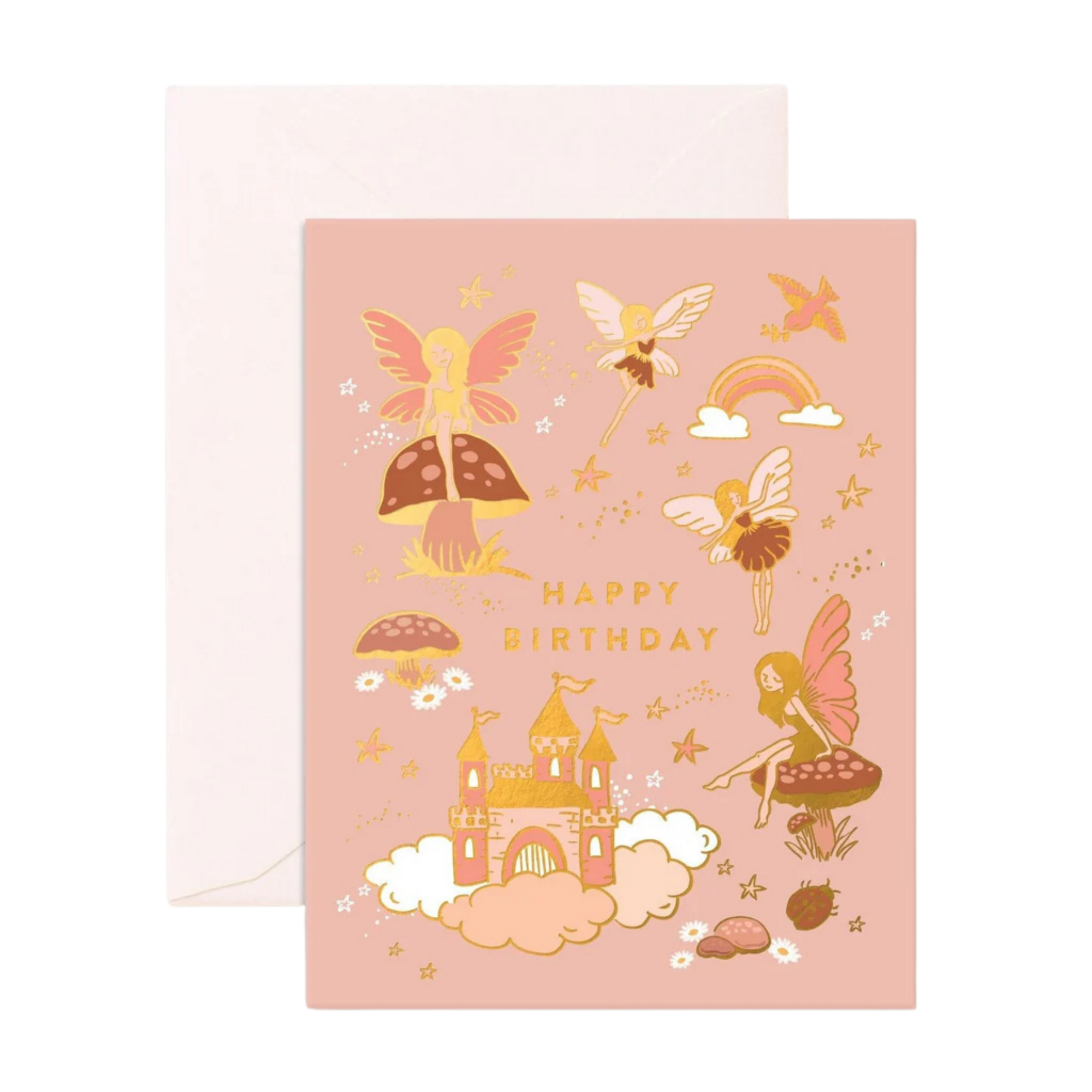 FOX & FALLOW BIRTHDAY FAIRIES GREETING CARD