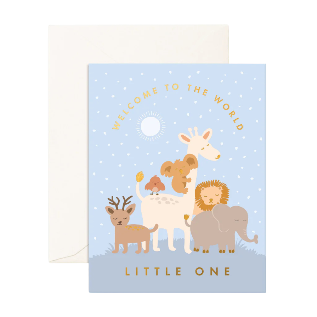 FOX & FALLOW LITTLE ONE WINTER GREETING CARD